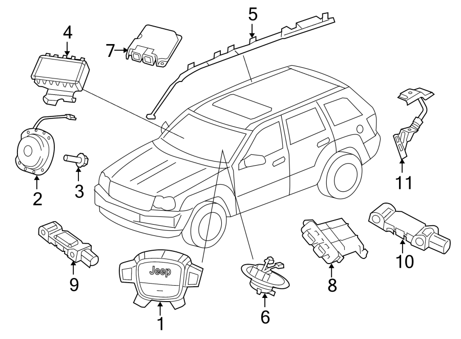 7RESTRAINT SYSTEMS. AIR BAG COMPONENTS.https://images.simplepart.com/images/parts/motor/fullsize/WA05450.png