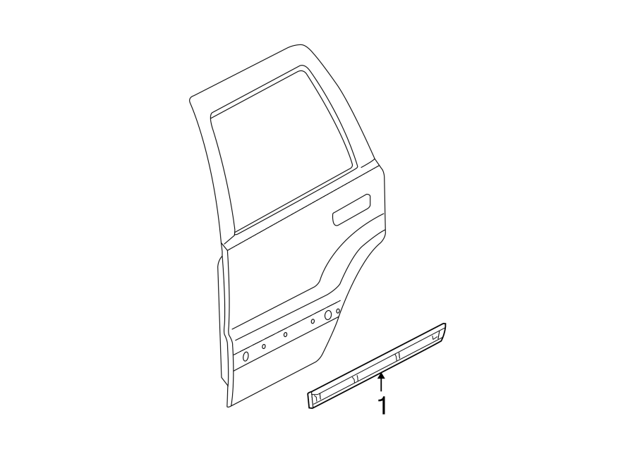 1REAR DOOR. EXTERIOR TRIM.https://images.simplepart.com/images/parts/motor/fullsize/WA05575.png