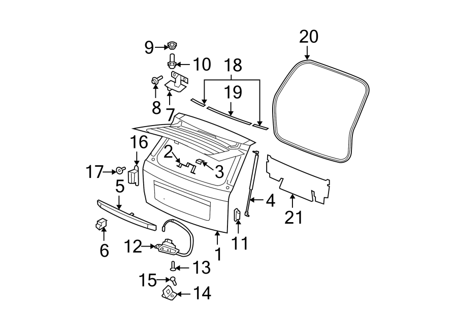 Diagram LIFT GATE. GATE & HARDWARE. for your Ram