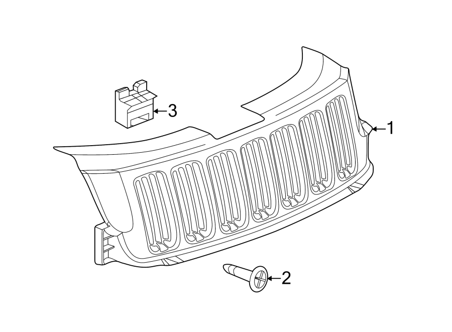 1GRILLE & COMPONENTS.https://images.simplepart.com/images/parts/motor/fullsize/WA11020.png