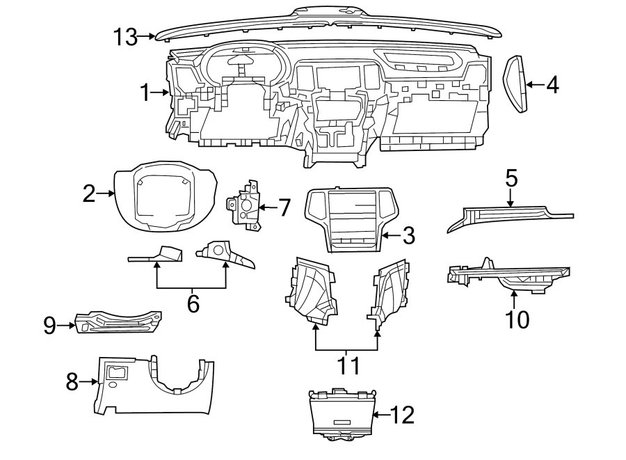 13INSTRUMENT PANEL COMPONENTS.https://images.simplepart.com/images/parts/motor/fullsize/WA11410.png