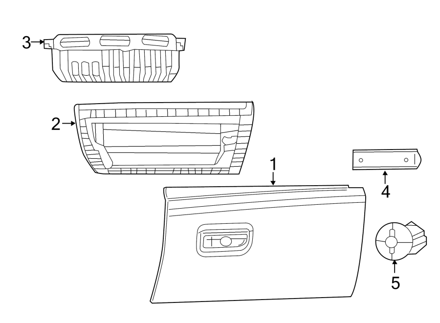 INSTRUMENT PANEL. GLOVE BOX. Diagram