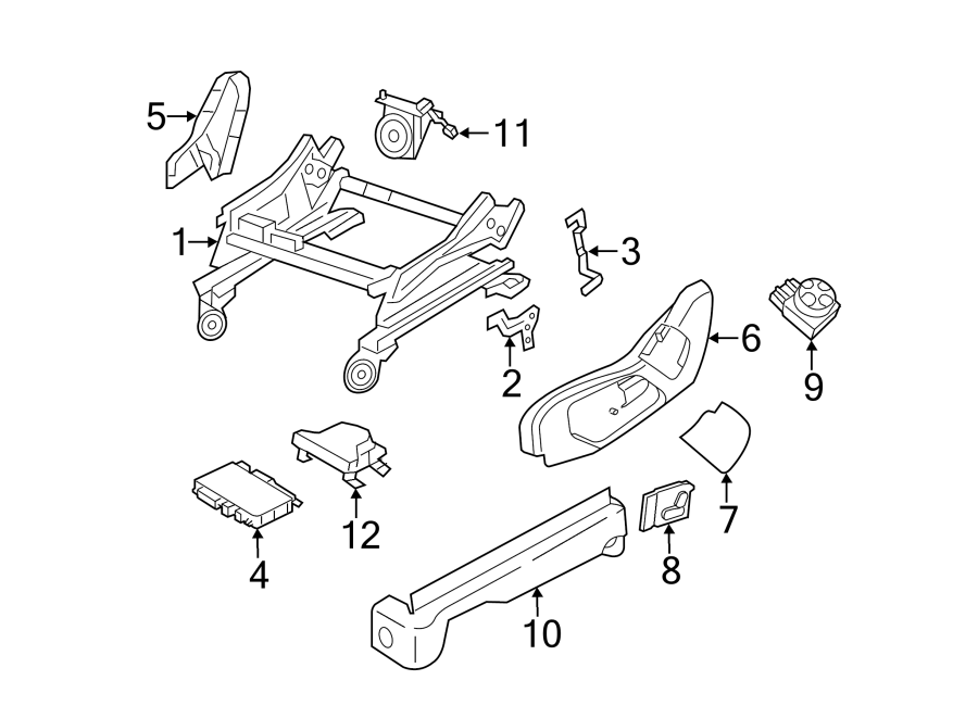 SEATS & TRACKS. TRACKS & COMPONENTS. Diagram