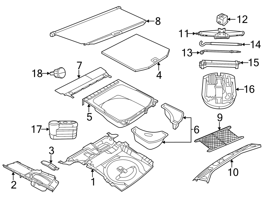 Diagram REAR BODY & FLOOR. INTERIOR TRIM. for your Ram