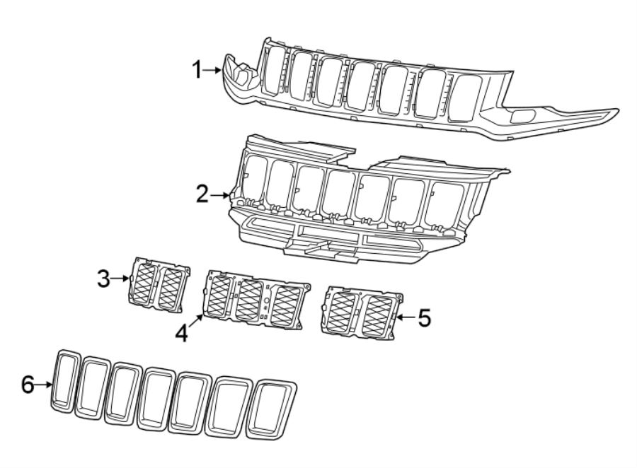 6GRILLE & COMPONENTS.https://images.simplepart.com/images/parts/motor/fullsize/WA14027.png