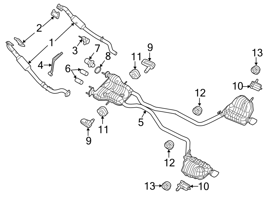 12EXHAUST SYSTEM. EXHAUST COMPONENTS.https://images.simplepart.com/images/parts/motor/fullsize/WA14425.png