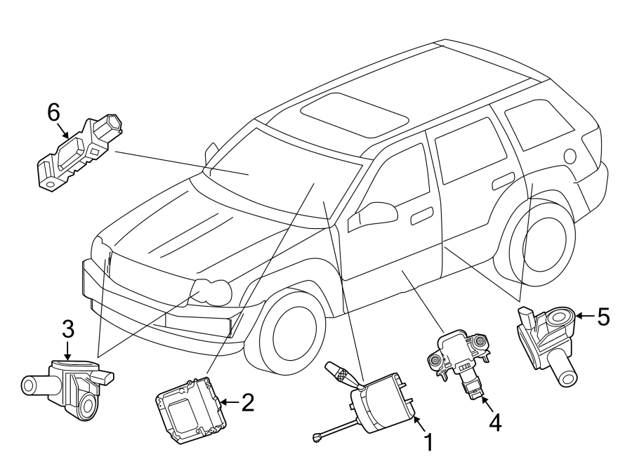 2RESTRAINT SYSTEMS. AIR BAG COMPONENTS.https://images.simplepart.com/images/parts/motor/fullsize/WA14600.png