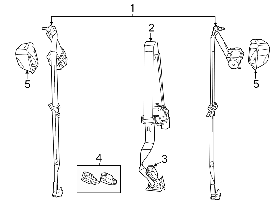 RESTRAINT SYSTEMS. REAR SEAT BELTS.