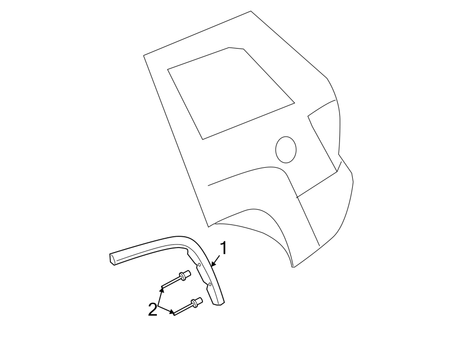 Diagram QUARTER PANEL. EXTERIOR TRIM. for your 2018 Jeep Grand Cherokee 3.0L EcoDiesel V6 DIESEL A/T RWD Limited Sport Utility 