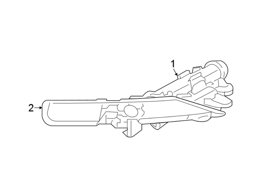 Diagram FRONT LAMPS. HEADLAMP COMPONENTS. for your 2018 Jeep Grand Cherokee 3.0L EcoDiesel V6 DIESEL A/T RWD Overland Sport Utility 