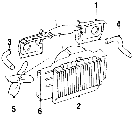 3COOLING FAN. RADIATOR & COMPONENTS. RADIATOR SUPPORT.https://images.simplepart.com/images/parts/motor/fullsize/WA9350.png