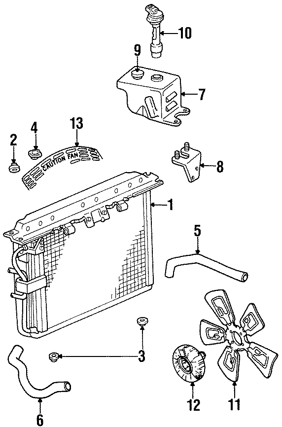 11COOLING FAN. RADIATOR & COMPONENTS.https://images.simplepart.com/images/parts/motor/fullsize/WA95092.png