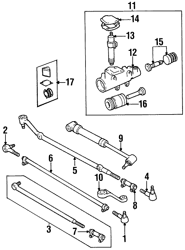 Diagram STEERING GEAR & LINKAGE. for your Jeep Grand Cherokee  