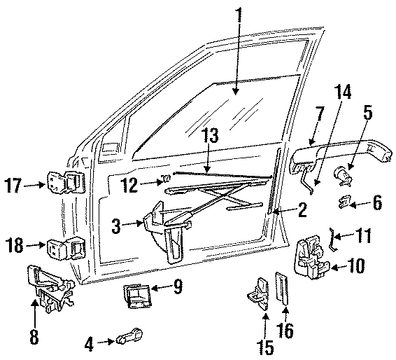 5FRONT DOOR. GLASS & HARDWARE.https://images.simplepart.com/images/parts/motor/fullsize/WA95490.png