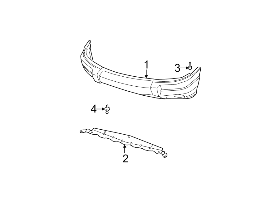 Diagram FRONT BUMPER. BUMPER & COMPONENTS. for your 2016 Dodge Charger R/T Sedan  
