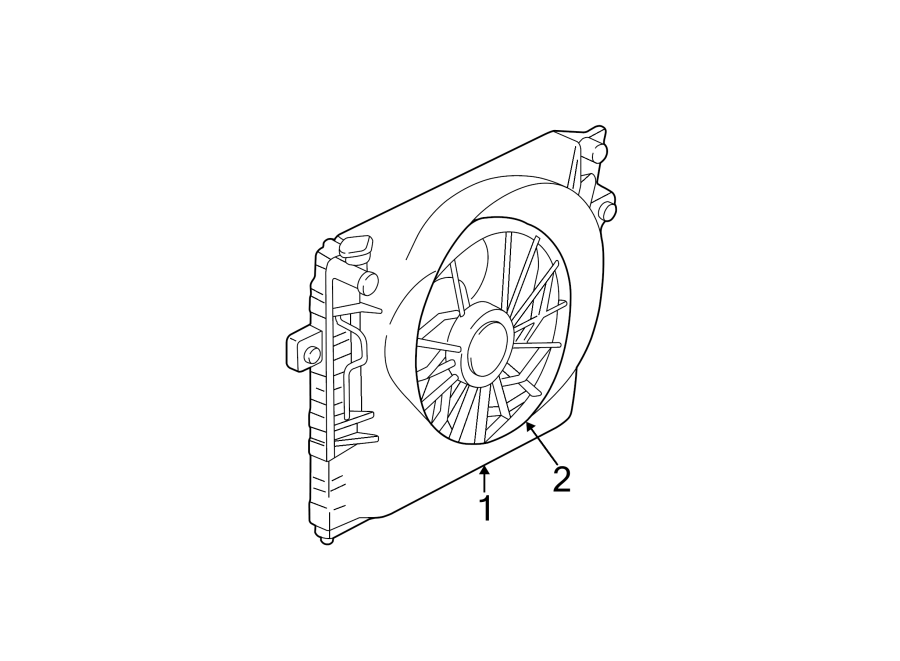 Diagram COOLING FAN. for your 1993 Jeep Wrangler   