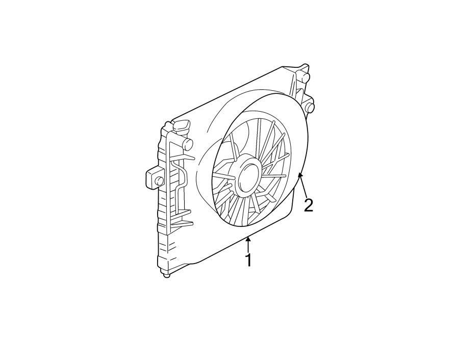 Diagram COOLING FAN. for your 1993 Jeep Wrangler   