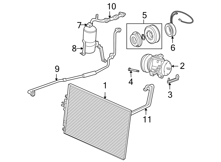 4AIR CONDITIONER & HEATER. COMPRESSOR & LINES. CONDENSER.https://images.simplepart.com/images/parts/motor/fullsize/WA99070.png