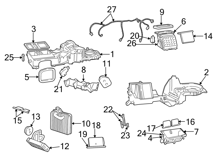 1AIR CONDITIONER & HEATER. EVAPORATOR & HEATER COMPONENTS.https://images.simplepart.com/images/parts/motor/fullsize/WA99080.png