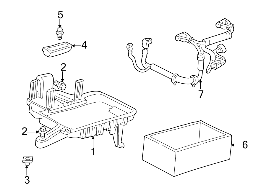 Diagram BATTERY. for your 2023 Ram 2500 6.7L 6 cylinder DIESEL A/T RWD Lone Star Crew Cab Pickup Fleetside 