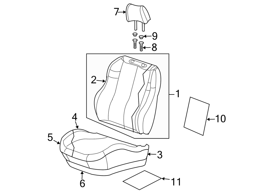 6SEATS & TRACKS. FRONT SEAT COMPONENTS.https://images.simplepart.com/images/parts/motor/fullsize/WA99430.png