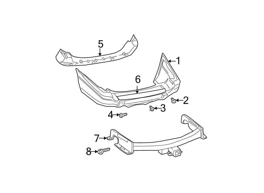 3REAR BUMPER. BUMPER & COMPONENTS.https://images.simplepart.com/images/parts/motor/fullsize/WA99700.png