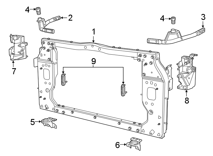 RADIATOR SUPPORT.