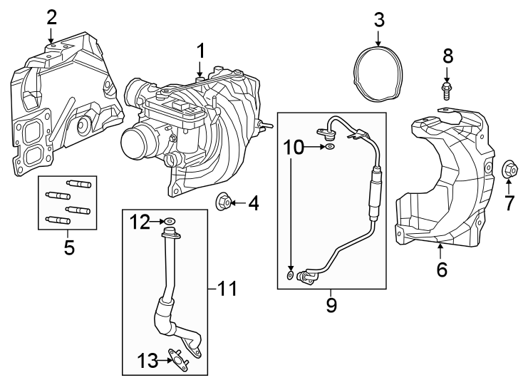 7TURBOCHARGER & COMPONENTS.https://images.simplepart.com/images/parts/motor/fullsize/WB14242.png