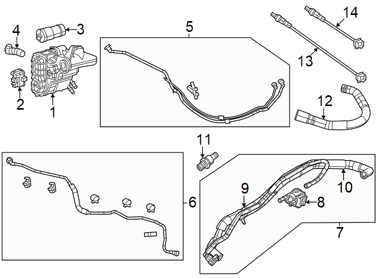 11Emission system. Emission components.https://images.simplepart.com/images/parts/motor/fullsize/WB14286.png