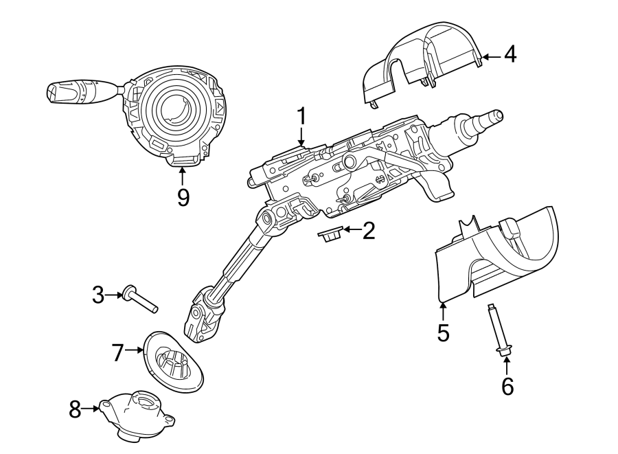 9STEERING COLUMN COMPONENTS.https://images.simplepart.com/images/parts/motor/fullsize/WB14335.png