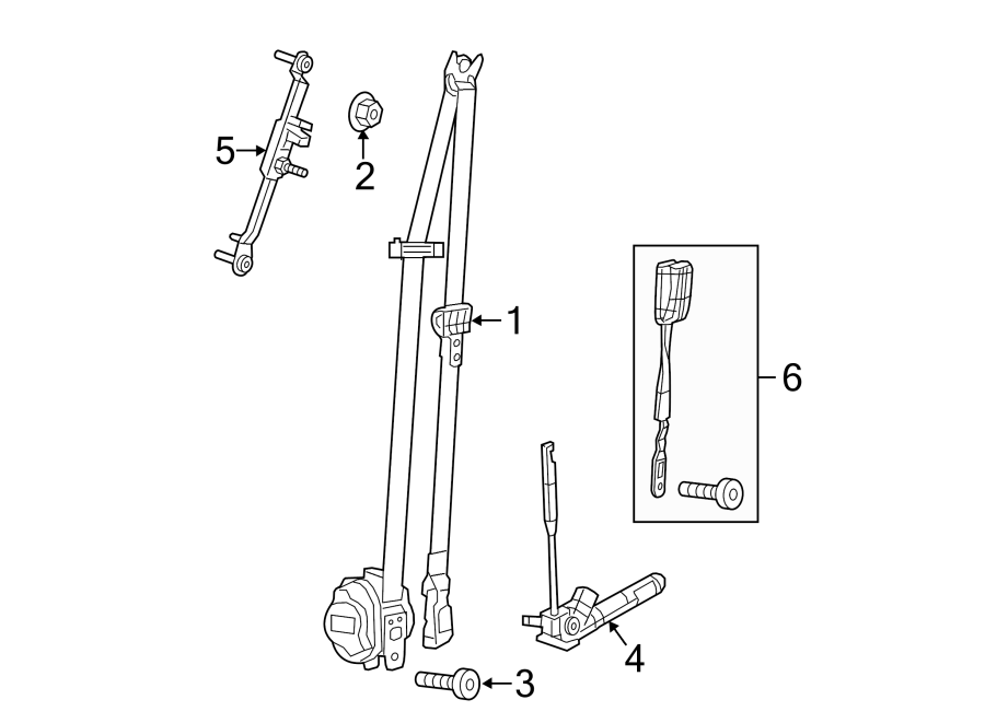 6RESTRAINT SYSTEMS. FRONT SEAT BELTS.https://images.simplepart.com/images/parts/motor/fullsize/WB14420.png