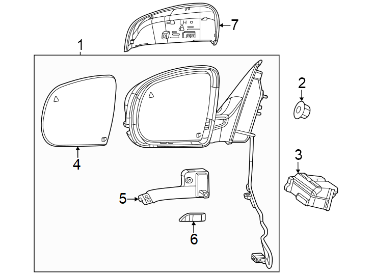 4Front door. Outside mirrors.https://images.simplepart.com/images/parts/motor/fullsize/WB14512.png