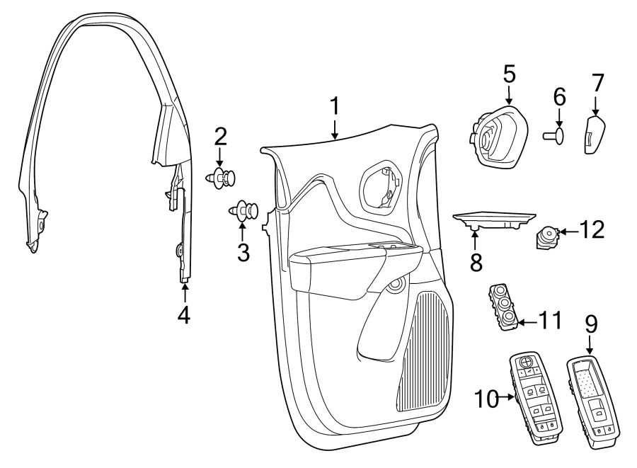 9FRONT DOOR. INTERIOR TRIM.https://images.simplepart.com/images/parts/motor/fullsize/WB14525.png