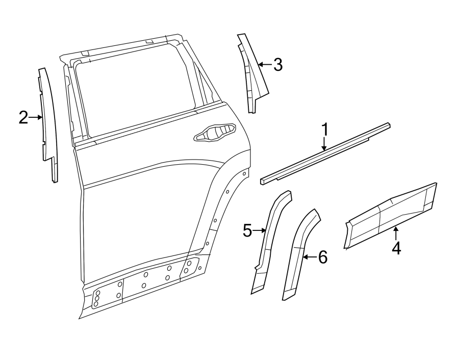 5REAR DOOR. EXTERIOR TRIM.https://images.simplepart.com/images/parts/motor/fullsize/WB14535.png