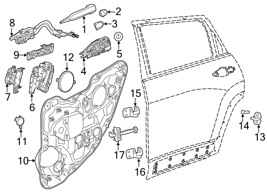 6REAR DOOR. LOCK & HARDWARE.https://images.simplepart.com/images/parts/motor/fullsize/WB14545.png