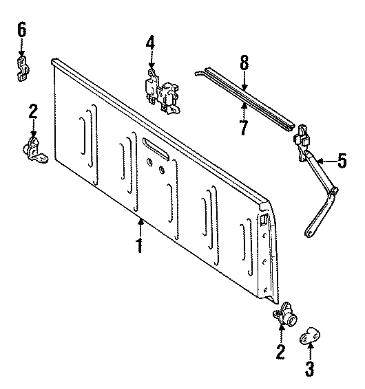 7PICK UP BOX. TAIL GATE.https://images.simplepart.com/images/parts/motor/fullsize/WB4174.png