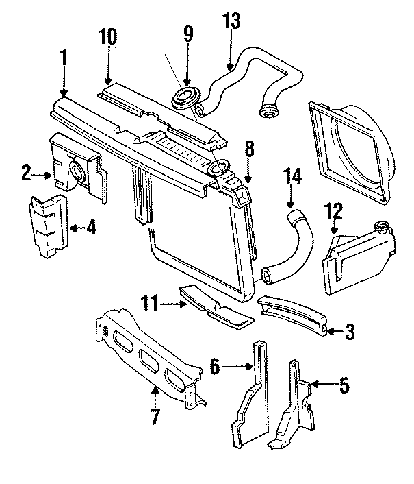 10RADIATOR & COMPONENTS. RADIATOR SUPPORT.https://images.simplepart.com/images/parts/motor/fullsize/WB4910.png