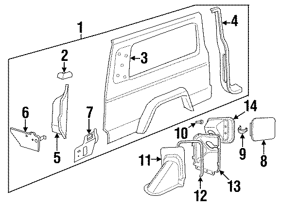 6QUARTER PANEL & COMPONENTS.https://images.simplepart.com/images/parts/motor/fullsize/WB97405.png