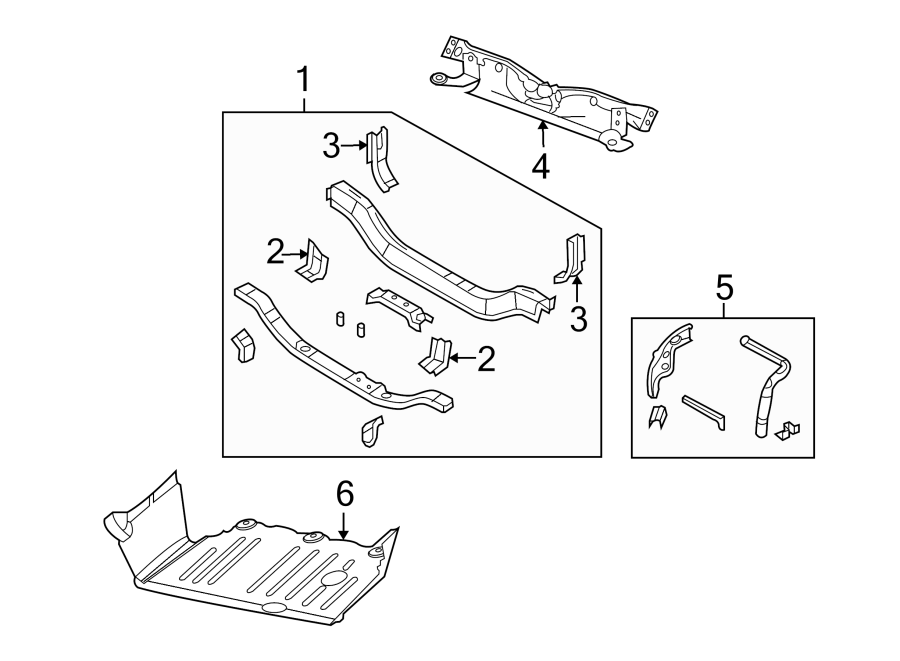 4RADIATOR SUPPORT. SPLASH SHIELDS.https://images.simplepart.com/images/parts/motor/fullsize/WC07030.png