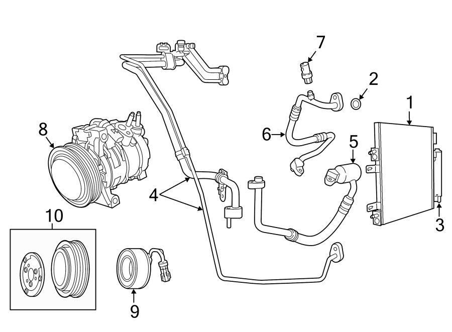 2Air conditioner & heater. Compressor & lines.https://images.simplepart.com/images/parts/motor/fullsize/WC07062.png