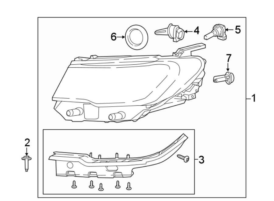 1FRONT LAMPS. HEADLAMP COMPONENTS.https://images.simplepart.com/images/parts/motor/fullsize/WC17040.png