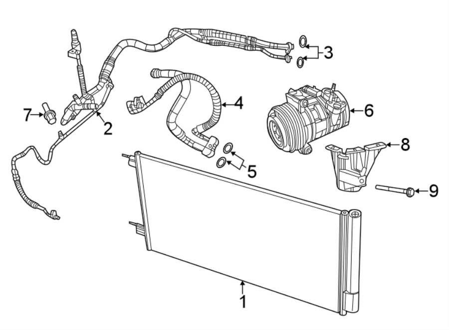 5Air conditioner & heater. Compressor & lines. Condenser.https://images.simplepart.com/images/parts/motor/fullsize/WC17090.png