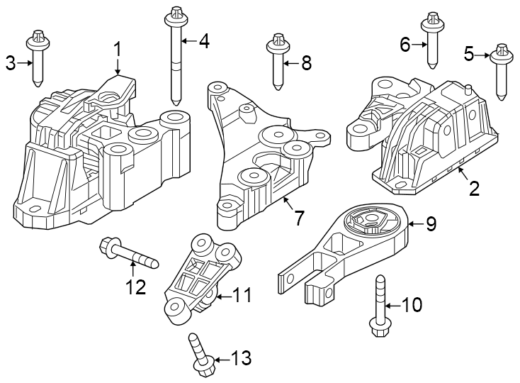 1Engine / transaxle. Engine & TRANS mounting.https://images.simplepart.com/images/parts/motor/fullsize/WC17201.png