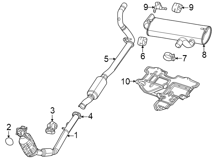 9Exhaust system. Exhaust components.https://images.simplepart.com/images/parts/motor/fullsize/WC17231.png