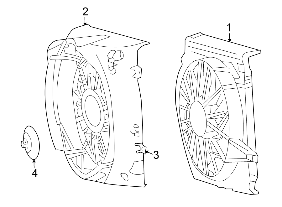 Diagram COOLING FAN. for your 2004 Jeep Wrangler   