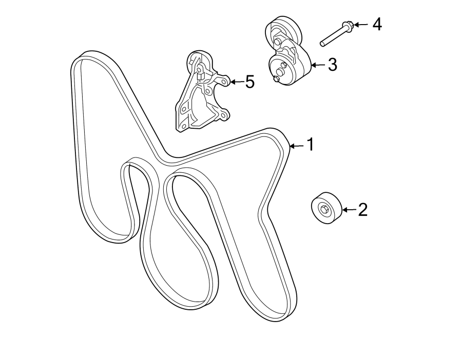 Diagram BELTS & PULLEYS. for your 2016 Jeep Wrangler   