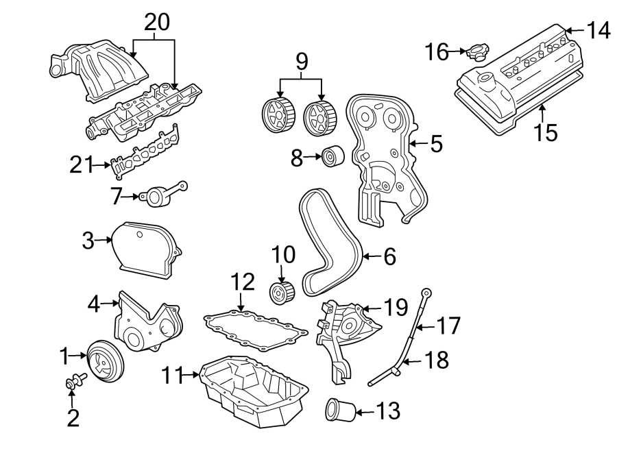 Diagram ENGINE PARTS. for your Ram ProMaster 3500  