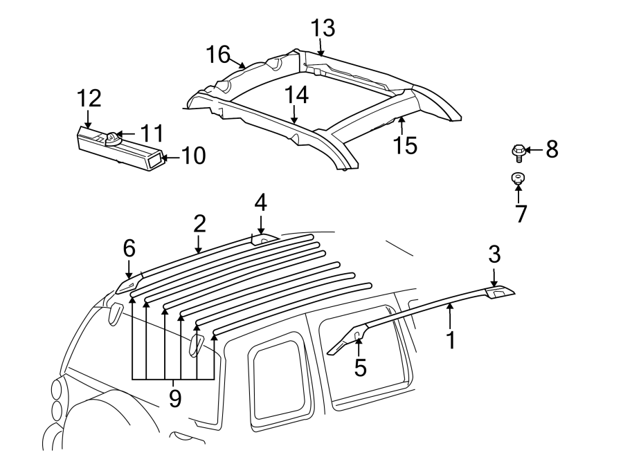 7ROOF. LUGGAGE CARRIER.https://images.simplepart.com/images/parts/motor/fullsize/WD02420.png