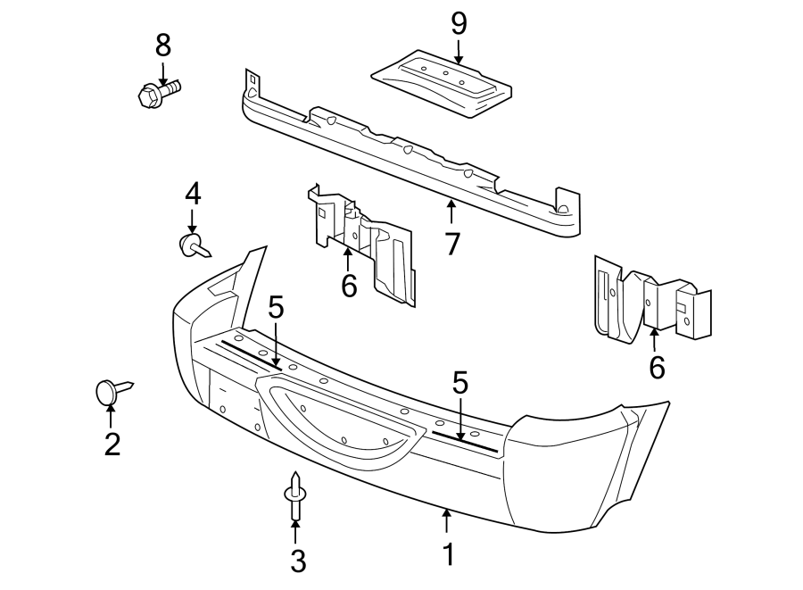 3REAR BUMPER. BUMPER & COMPONENTS.https://images.simplepart.com/images/parts/motor/fullsize/WD02610.png