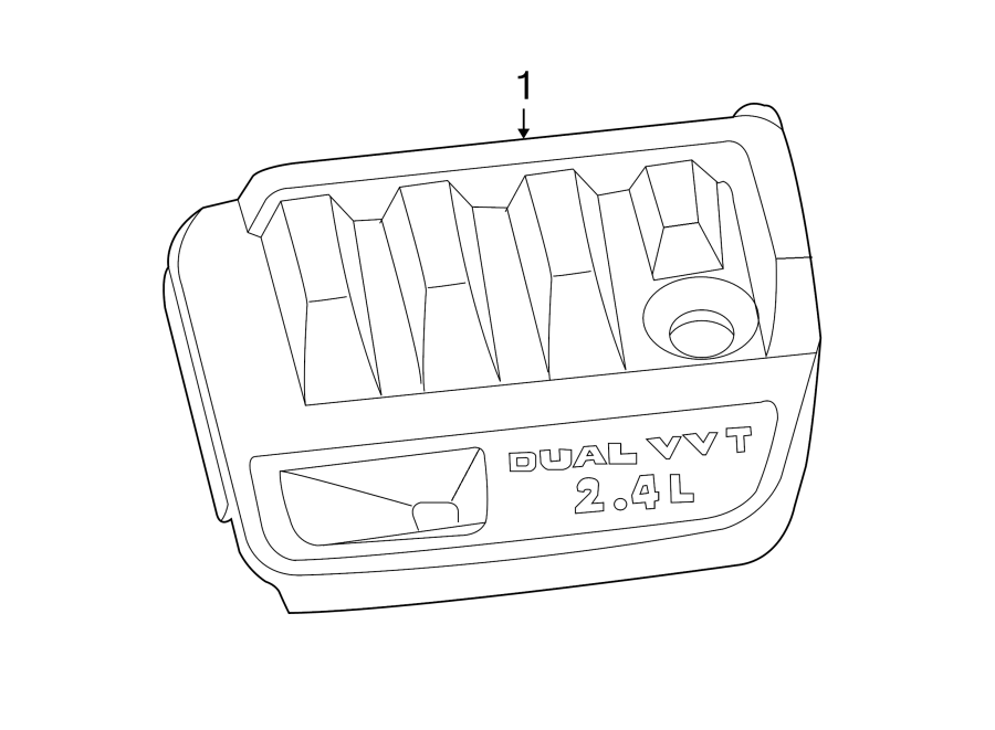 Diagram ENGINE APPEARANCE COVER. for your 2010 Dodge Grand Caravan   